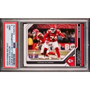 Jawaan Taylor 2023 Panini NFL Superbowl Champions #21 Card PSA 9 Mint